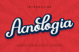 Acnologia: A Retro Script Font for Editorial Impact