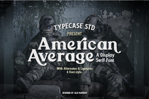 American Average Serif Font for Handmade Creators