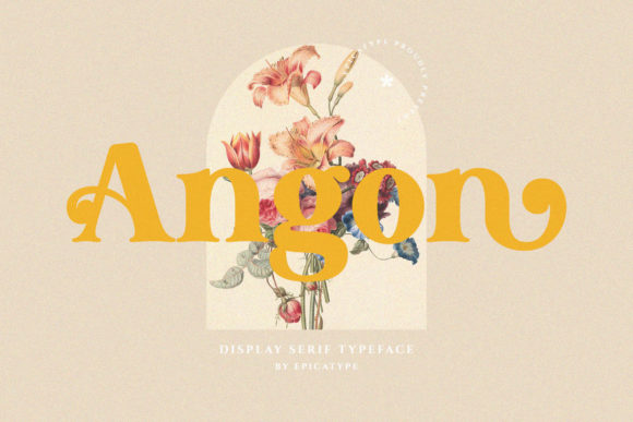 Angon: A Bold, Retro Serif Font That Elevates Your Brand