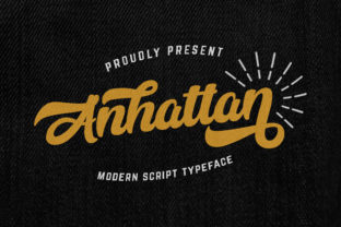 Anhattan: A Nostalgic Retro Script Font for Handmade Creators