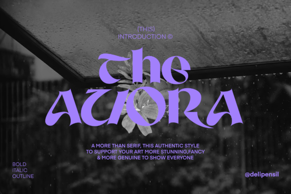 Auora Serif Font for Small Business Branding