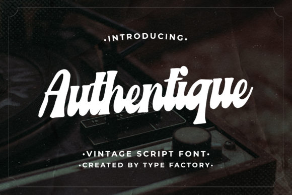 Authentique: A Bold Handwritten Font for Digital Brand Impact