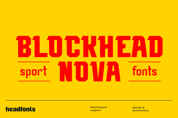 Blockhead Nova: A Display Font That Makes Your Brand Instantly Memorable