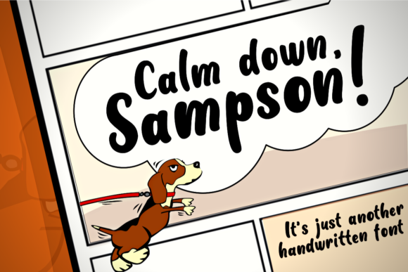 Calm Down Sampson: A Thoughtful Script Font for Gentle Editorial Moments