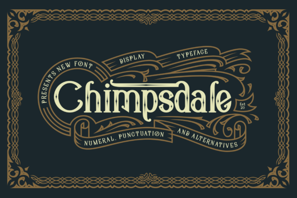 Chimpsdale Serif Font for Handmade Labels & Printables