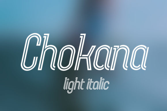 Chokana Light Italic: A Retro Display Font for Handmade Charm