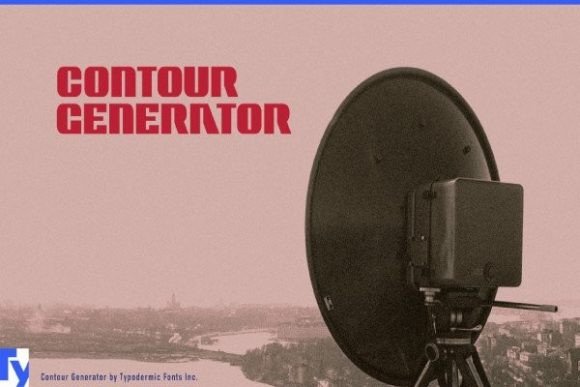 Contour Generator: A Retro Techno Display Font for Scroll-Stopping Campaigns