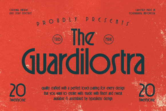 Guardilostra: A Vintage Sans Serif Font That Just Fits