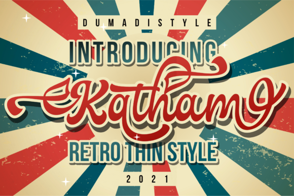 Katham: A Retro Script Font for Editorial Impact