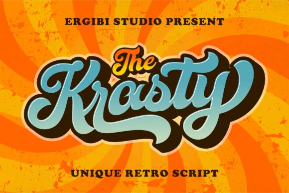 Krasty: A Retro Script Font That Adds Personality to Digital Layouts