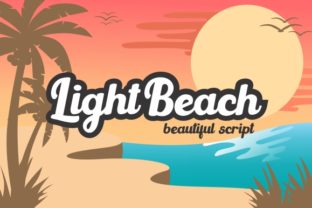 Light Beach: A Retro Script Font That Makes Campaigns Instantly Recognizable
