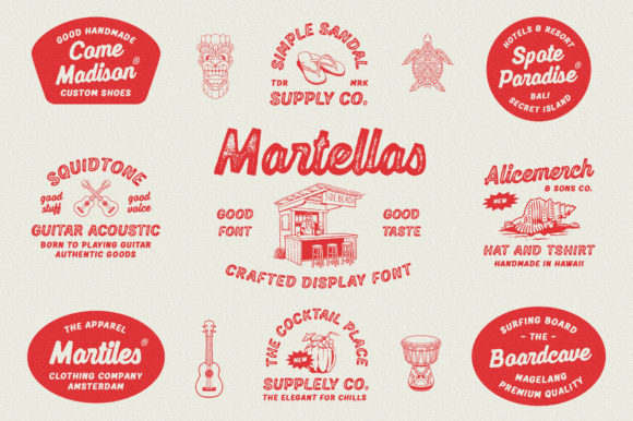 Martellas: A Retro-Styled Display Font for Confident Digital Branding