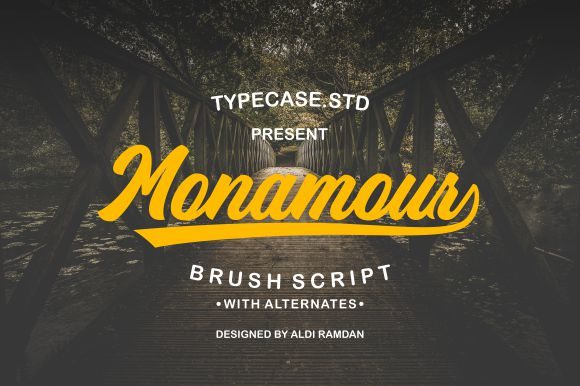 Monamour: A Bold Handwritten Font for Real Business Branding