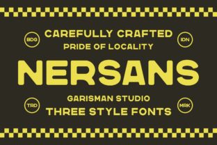 Nersans: A Playful Vintage Sans Serif for Digital Design