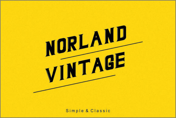 Norland Vintage: A Bold Serif Font for Distinctive Web Design