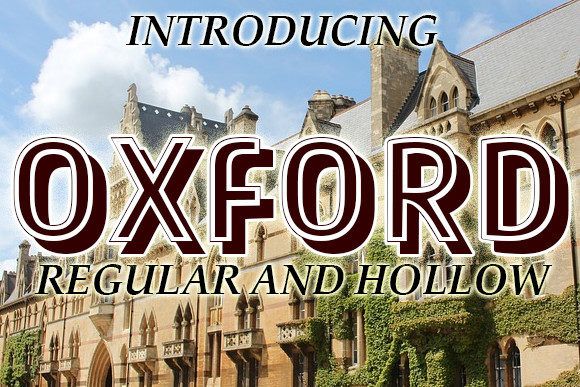 Oxford: A Retro Display Font That Pops on Digital Screens