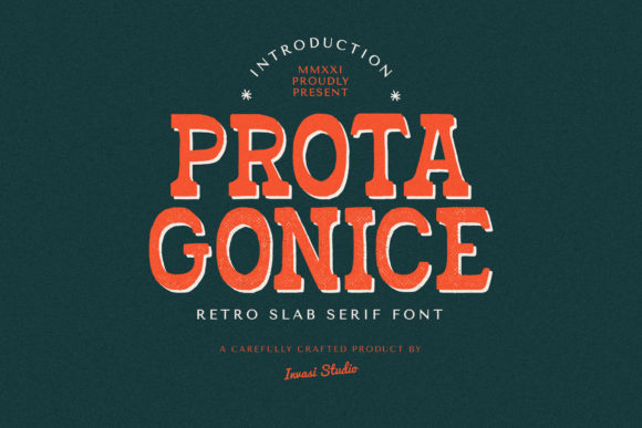 Prota Gonice: A Bold Slab Serif Font for Small Business Branding