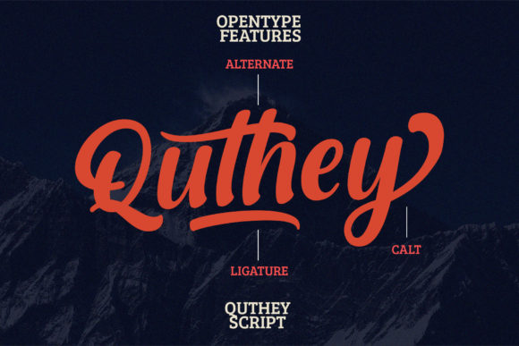 Quthey: A Bold Handwritten Font for Confident Branding