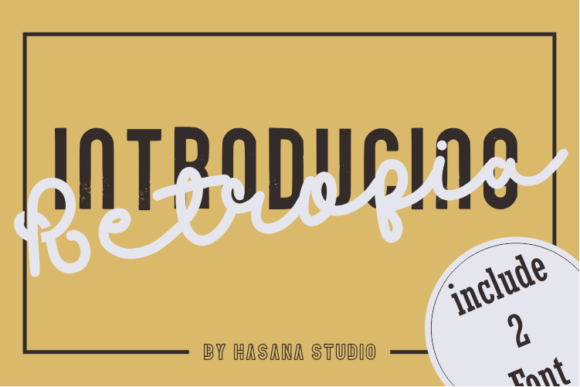 Retropia Duo: A Retro-Chic Typeface for Modern Branding