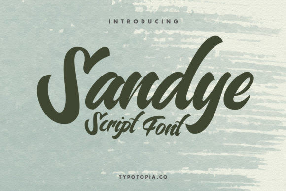 Sandye: A Bold Handwritten Font for Retro-Inspired Branding