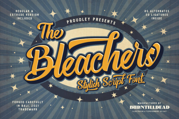 The Bleachers: A Handwritten Font with Editorial Confidence