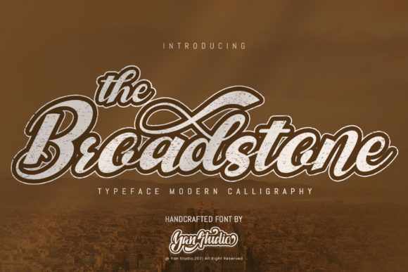The Broadstone: A Bold Handwritten Font for Editorial Impact