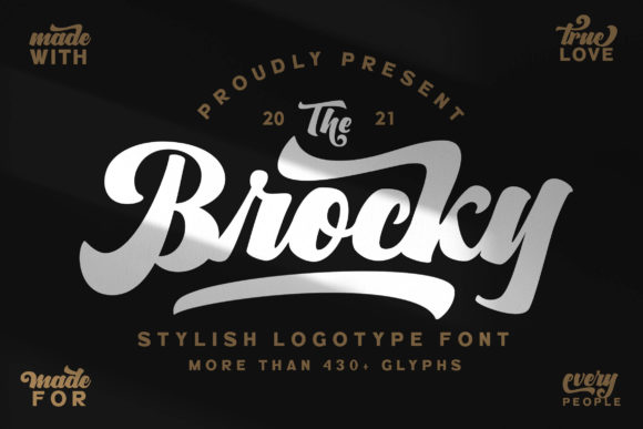 The Brocky: A Bold Retro Display Font for Campaign Headlines