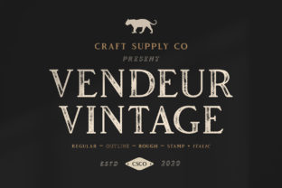 Vendeur Vintage: A Nostalgic Serif for Editorial Design