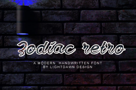 Zodiac Retro: A Chic Script Font for Handmade Charm